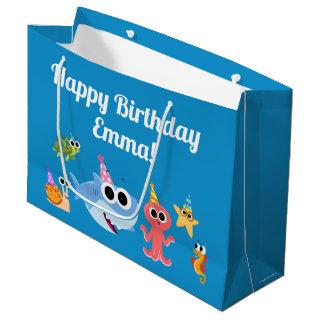 Super Simple | Finny the Shark Confetti Birthday Large Gift Bag
