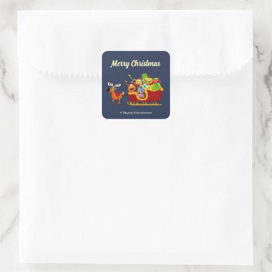 Super Simple Songs Rhymington Sleigh Ride Holiday Square Sticker