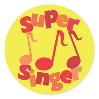 Super Singer Classic Round Sticker