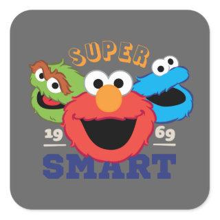 Super Smart Characters Square Sticker