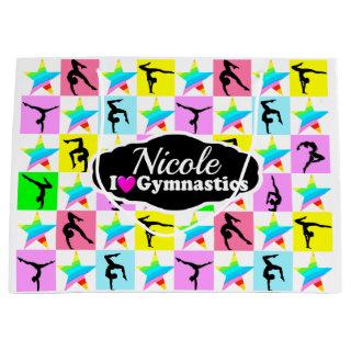 SUPER STAR GYMNAST GIRL DESIGN LARGE GIFT BAG
