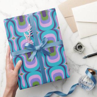 Super stylish and modern retro 60s 70s giftwrap wr