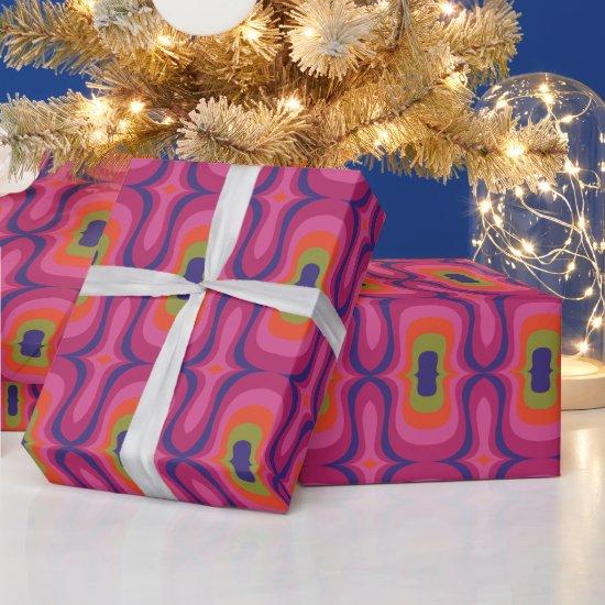 Super stylish and modern retro 60s 70s giftwrap wr