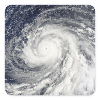 Super Typhoon Choi-wan over the Mariana Islands Square Sticker