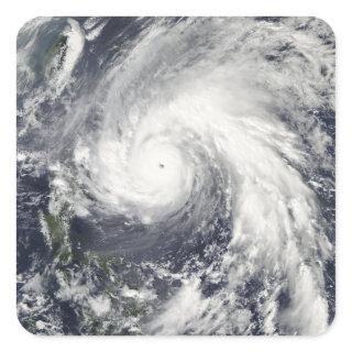 Super Typhoon Megi Square Sticker