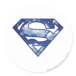Supergirl Cloud Logo Classic Round Sticker