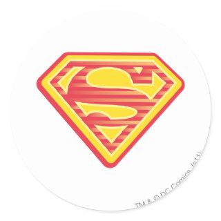 Supergirl Far-Out Logo Classic Round Sticker