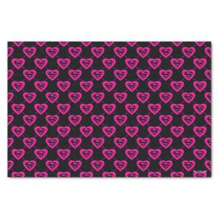 Supergirl Hearts Diagonal Pattern Tissue Paper