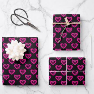 Supergirl Hearts Diagonal Pattern  Sheets