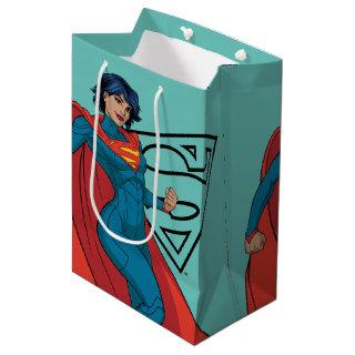 Supergirl Hovering in Blue Suit Medium Gift Bag