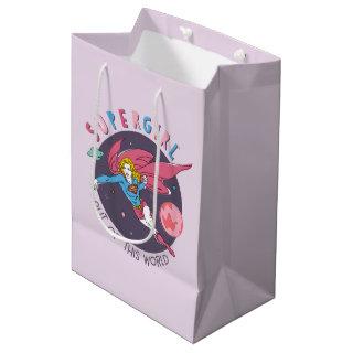 Supergirl Out of This World Retro Graphic Medium Gift Bag