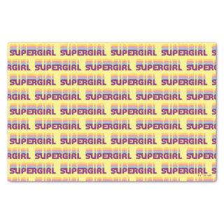 Supergirl Retro Colorshift Graphic Tissue Paper