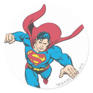 Superman 19 classic round sticker