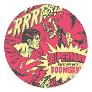 Superman 38 classic round sticker