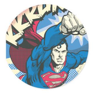 Superman 39 classic round sticker