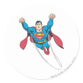 Superman 65 classic round sticker
