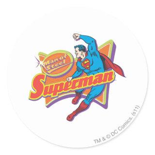 Superman - Man of Steel Classic Round Sticker