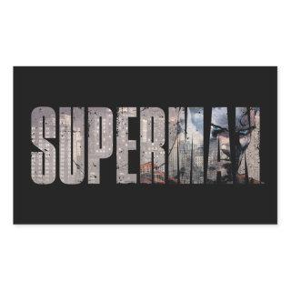 Superman Name Rectangular Sticker