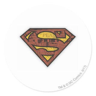 Superman S-Shield | Newspaper Logo Classic Round Sticker