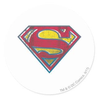 Superman S-Shield | Printed Logo Classic Round Sticker