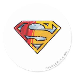 Superman S-Shield | Red and Orange Logo Classic Round Sticker