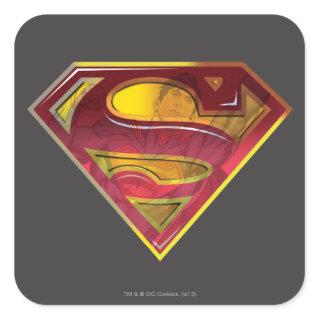 Superman S-Shield | Reflection Logo Square Sticker