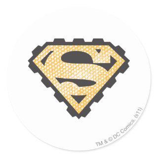 Superman S-Shield | Tan Logo Classic Round Sticker
