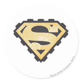 Superman S-Shield | Tan Logo Classic Round Sticker