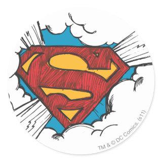 Superman S-Shield | Within Clouds Logo Classic Round Sticker