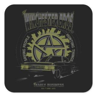 Supernatural "The Winchester Bros" Car Graphic Square Sticker