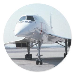 Supersonic Concorde Classic Round Sticker