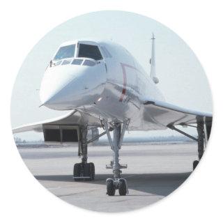 Supersonic Concorde Classic Round Sticker