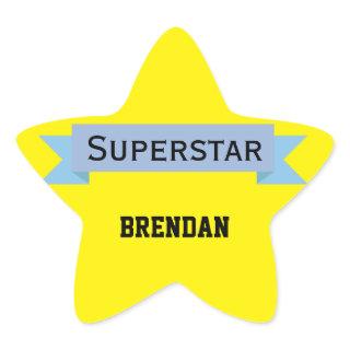 Superstar with Name Star Sticker