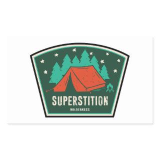Superstition Wilderness Arizona Camping Rectangular Sticker