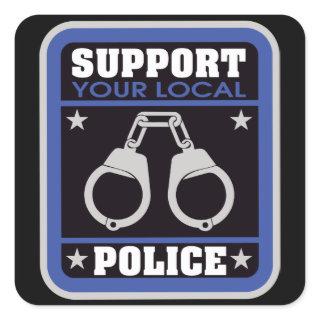 Support Local Police Square Sticker