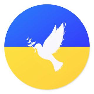 Support Ukraine Stickers Dove of Peace - Freedom