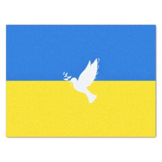 Support Ukraine Tissue Paper Peace Dove Flag