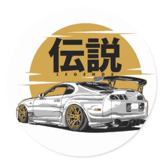SUPRA DRIFT LEGEND CLASSIC ROUND STICKER