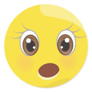 Suprised Emoji Face Stickers