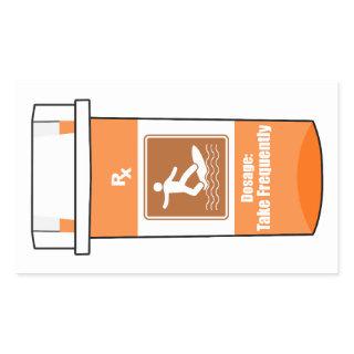 Surfing Is My Drug Rectangular Sticker