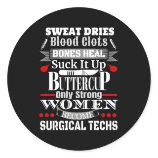 Surgical Technician Surg Tech Or Scrub Tech Classic Round Sticker