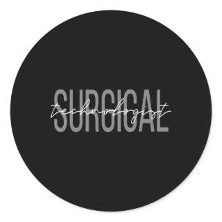 Surgical Technologist Scrub Tech Classic Round Sticker