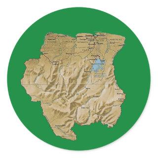 Suriname Map Sticker