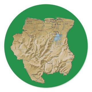 Suriname Map Sticker