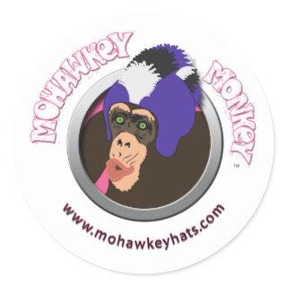 Surprised Mohawkey Monkey sticker