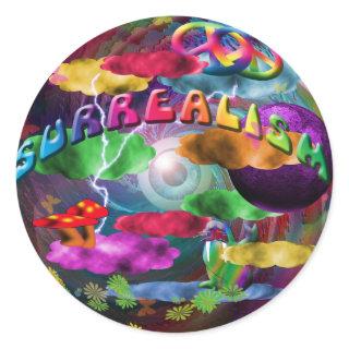 Surrealism Classic Round Sticker
