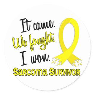 Survivor 11 Sarcoma Classic Round Sticker