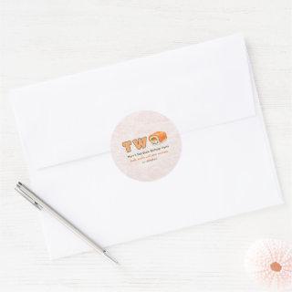 Sushi- 2nd Birthday Classic Round Sticker