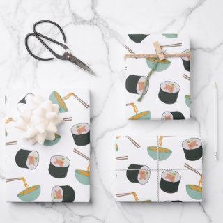Sushi and Noodles Pattern  Sheets
