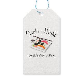 Sushi Dinner Party Gift Tags
